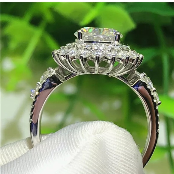 925 Silver Rings for Women Fashion White Sapphire - Picture 4 of 7